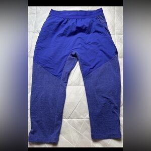 Nike Sweatpants Womens Large Blue Casual Pull On Workout Yoga Dri Fit Loose Fit